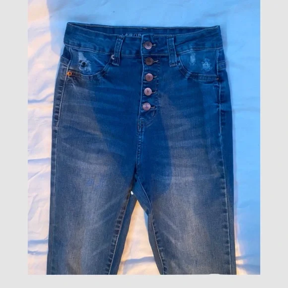 Bell Bottom High Rise Jeans - Picture 3 of 5